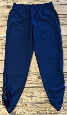 Calla Women’s Navy Blue Active Wear Jogger Pants W/Cinching Ankle Strings Size S